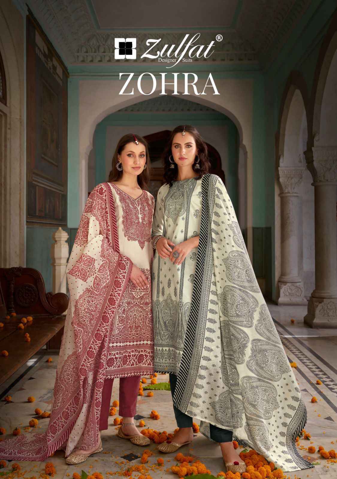 Zulfat Zohra Cotton Dress Material 8 pcs Cataloge
