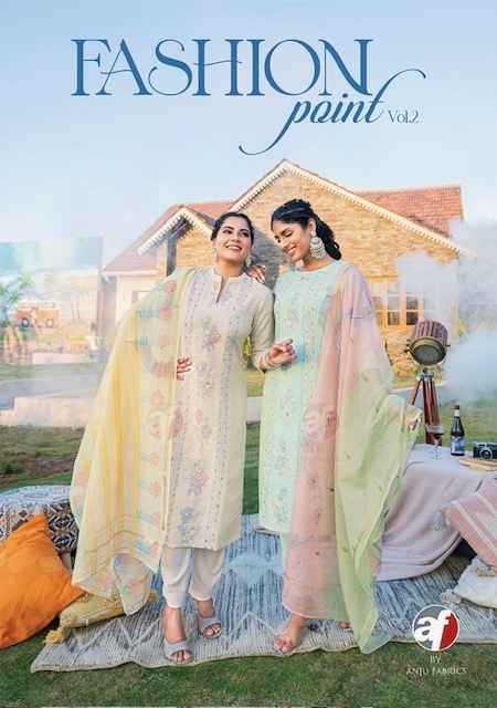 Anju Fabrics Fashion Point Vol 2 Cotton Kurti Combo 4 pcs Catalogue