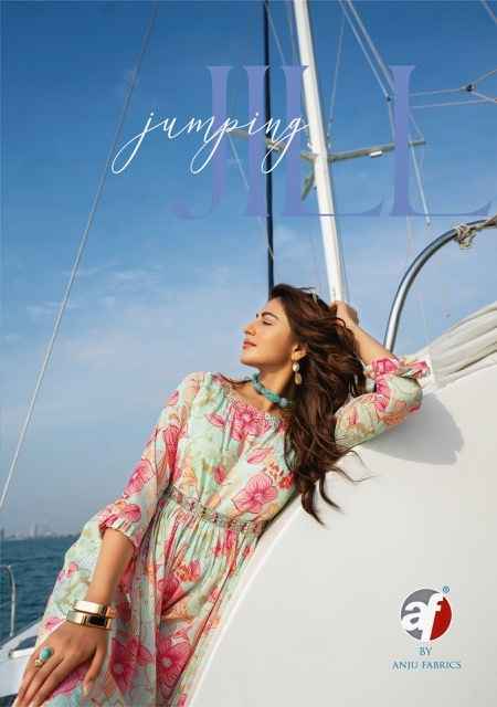 Anju Fabrics Jumping Jill Georgette Jumpsuit 5 pcs Catalogue