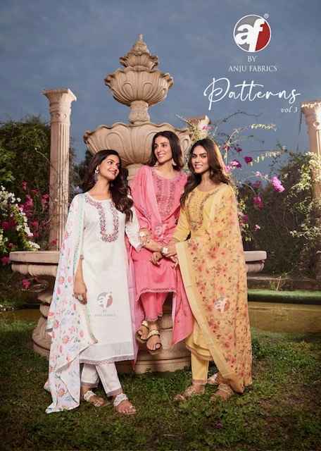 Anju Fabrics Patterns Vol 3 Cotton Kurti Combo 6 pcs Catalogue