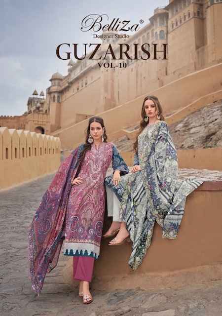 Belliza Guzarish Vol 10 Cotton Dress Material 8 pcs Catalogue