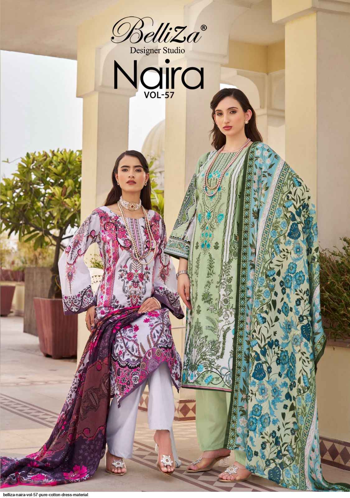 Belliza Naira Vol 57 Cotton Dress Material 8 pcs Cataloge