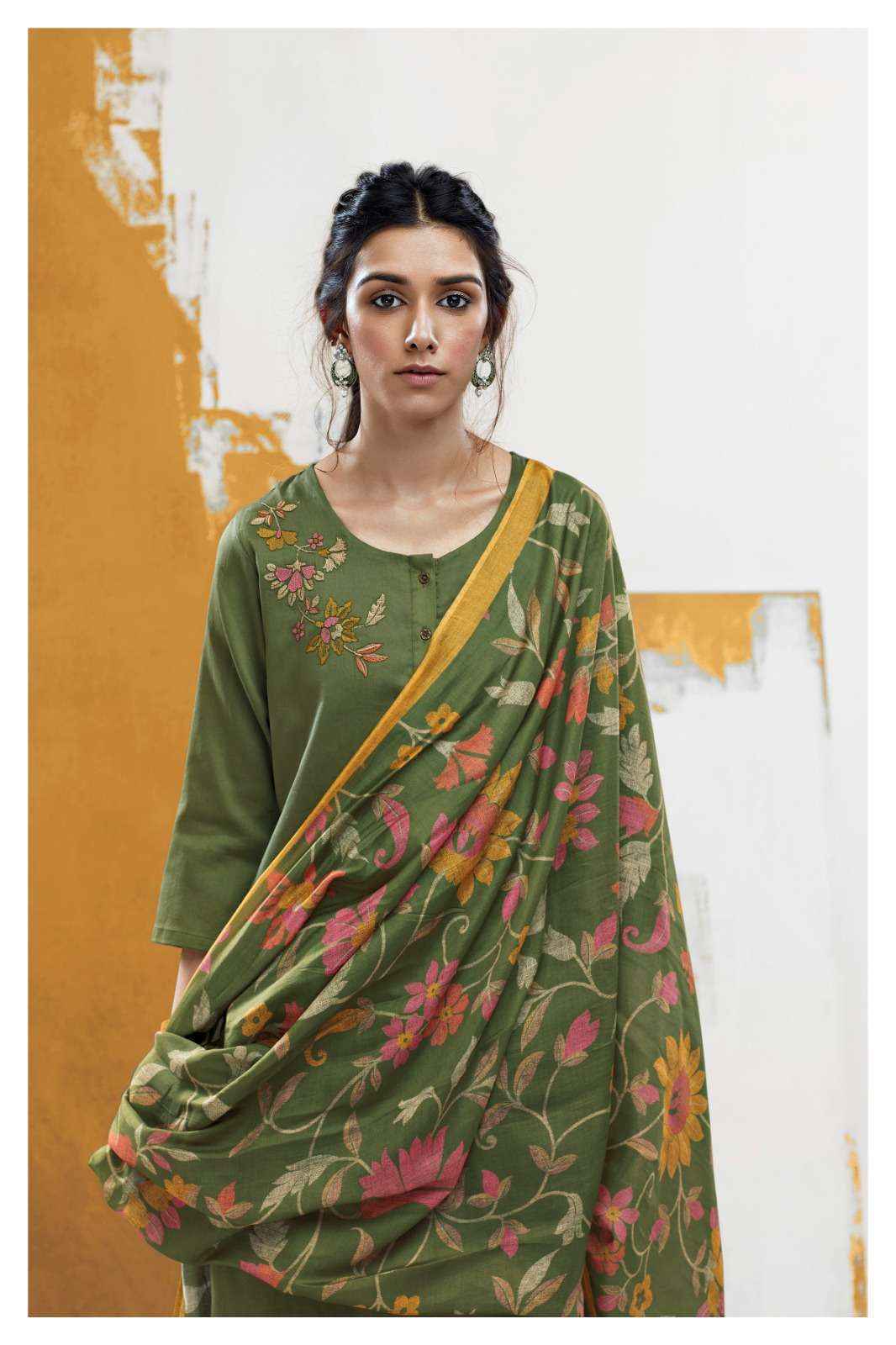 Ganga Ishana 1327 Cotton Dress Material 5 pcs catalog