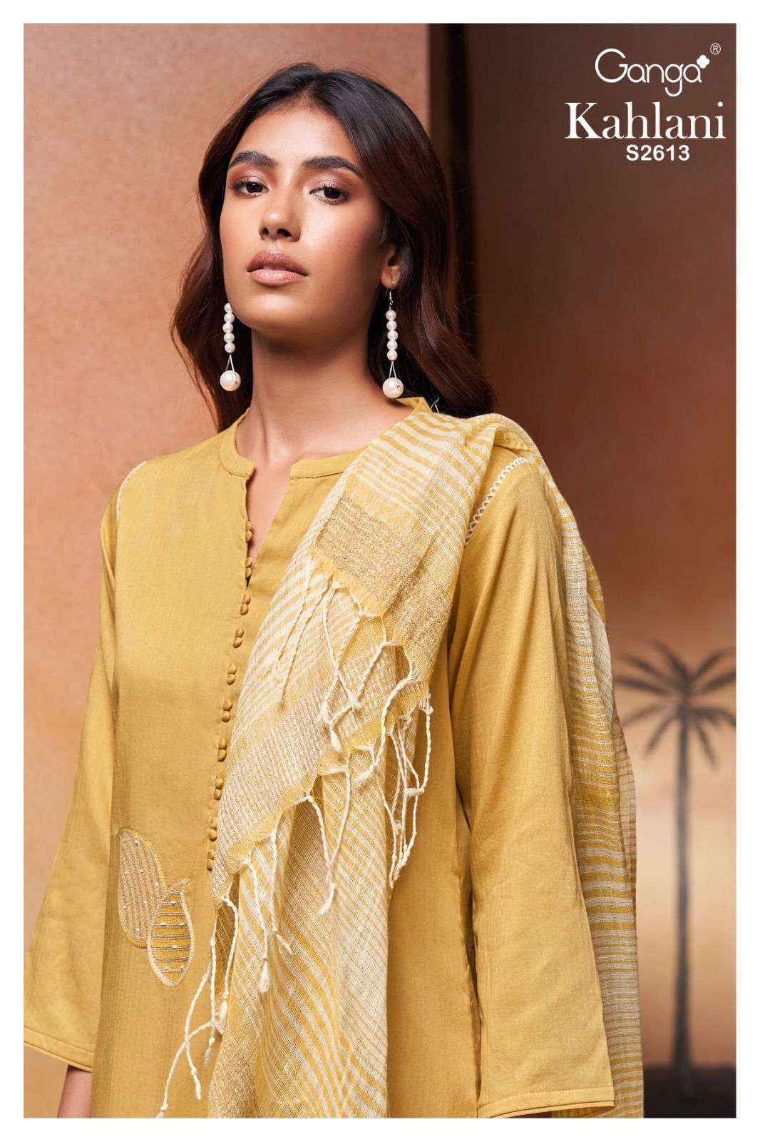 Ganga Kahlani 2613 Cotton Dress Material 2 pcs Catalogue