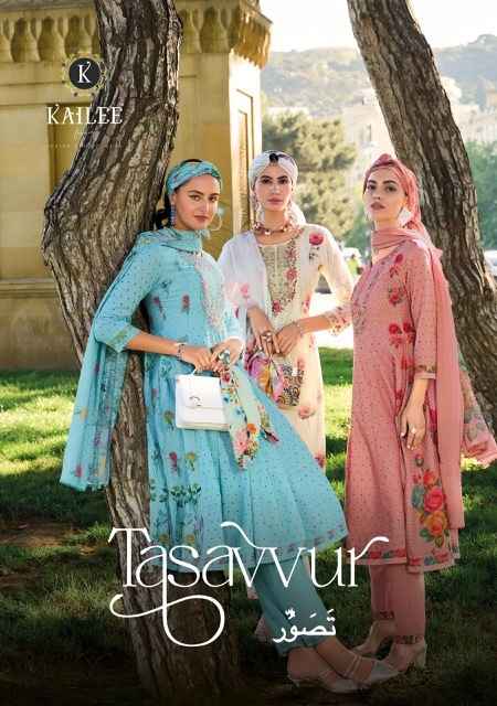 Kailee Fashion Tasavvur Cotton Kurti Combo 5 pcs Catalogue