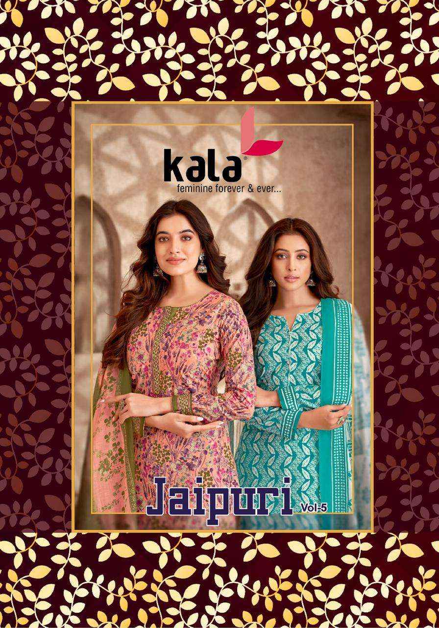 Kala Fashion Jaipuri Vol 5 Cotton Dress Material 12 pcs Catalogue