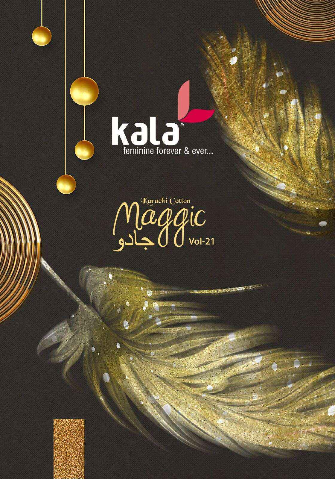 Kala Maggic Vol 21 Cotton Dress Material 12 pcs Catalogue