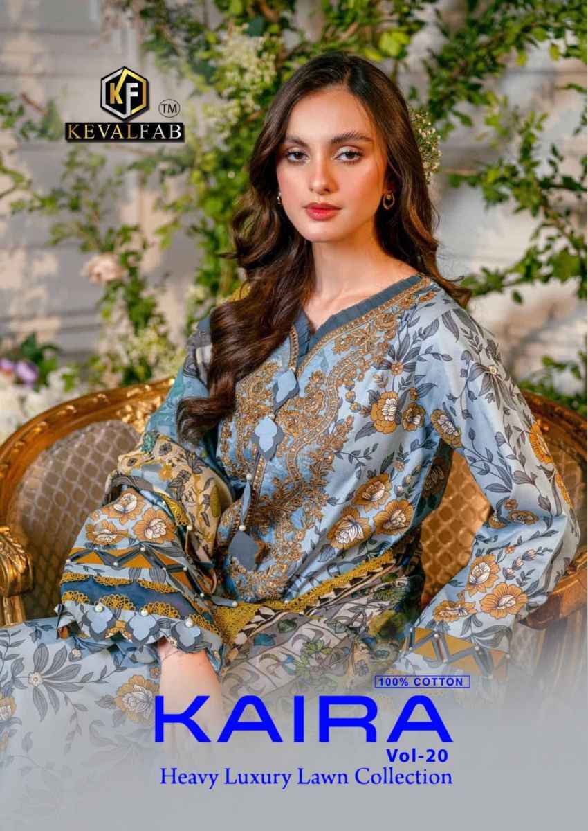 Keval Fab Kaira Vol 20 Cotton Dress Material 6 pcs Catalogue