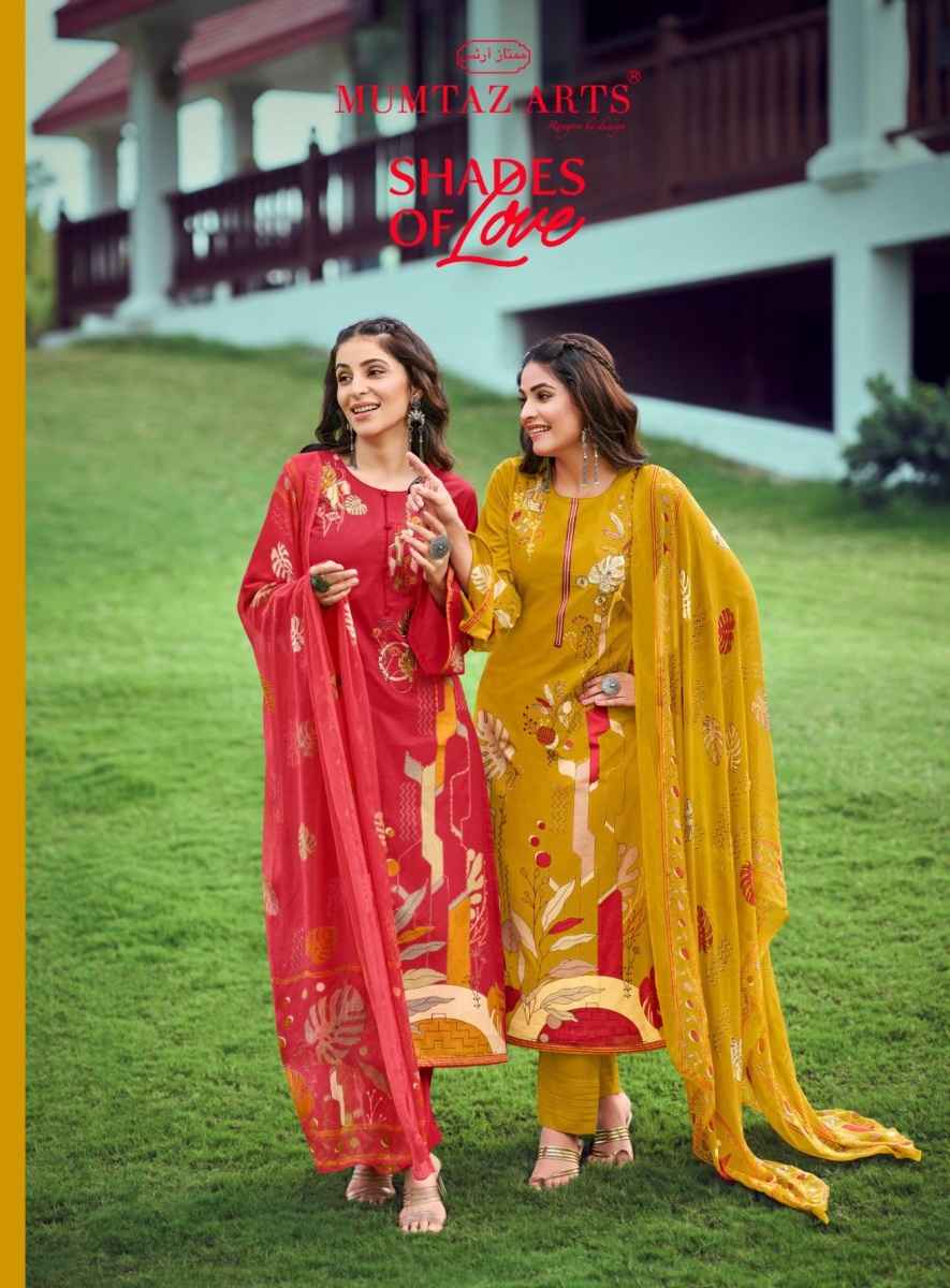 Mumtaz Arts Shades Of Love Cotton Dress Material 4 pcs Catalogue