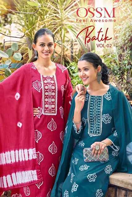 Ossm Batik Vol-2 Readymade Cotton Dress 6 pcs Catalogue