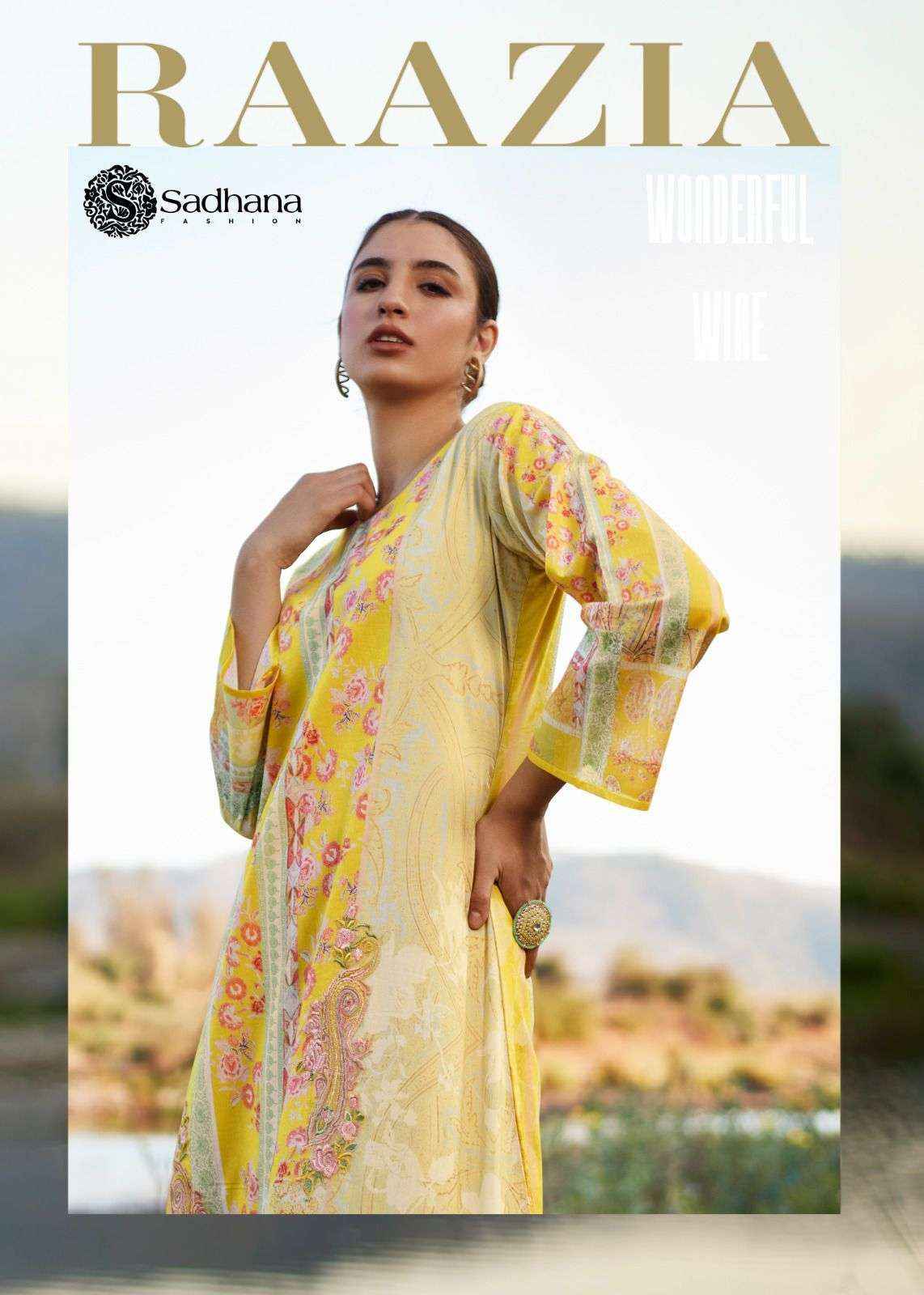 Sadhana Fashion Raazia Lawn Cotton Dress Material 8 pcs Catalogue