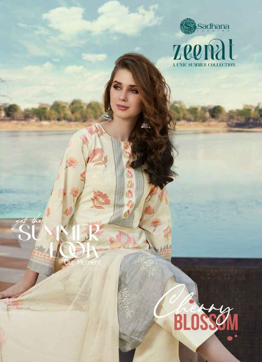 Sadhana Fashion Zeenat Cotton Dress Material 8 pcs Catalogue