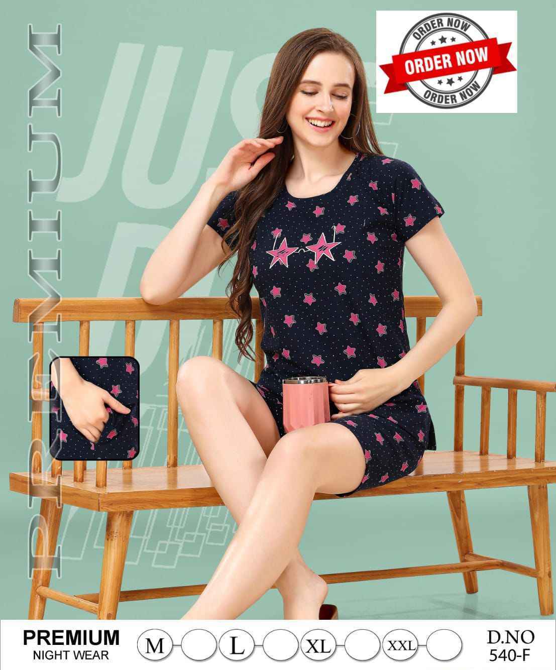 Summer Special Night Shorts With Pocket Hosiery Cotton Night Suits 6 Pc Catalog