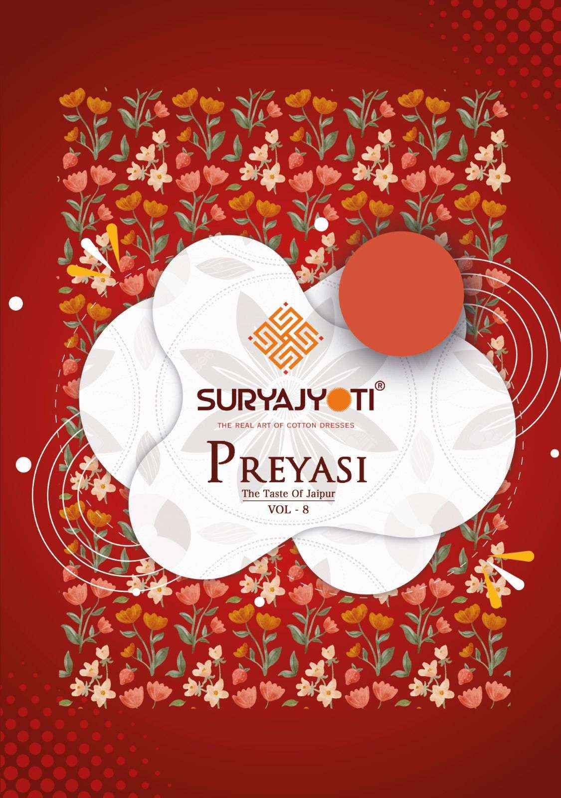 Suryajyoti Preyasi Vol 8 Cotton Dress Material 10 pcs