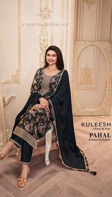 Vinay Kuleesh Pahal Chinon Dress Material 6 pcs Catalogue