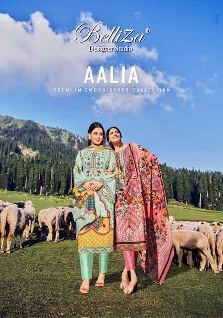 Beliiza Aalia Cotton Dress Material 8 pcs Catalogue