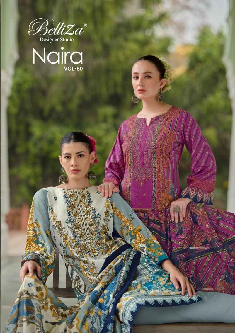 Belliza Naira Vol 60 Cotton Dress Material 8 pcs Cataloge