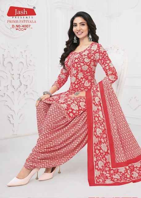 Jash Prime Patiyala Vol-4 Readymade Cotton Dress 10 pcs Catalogue