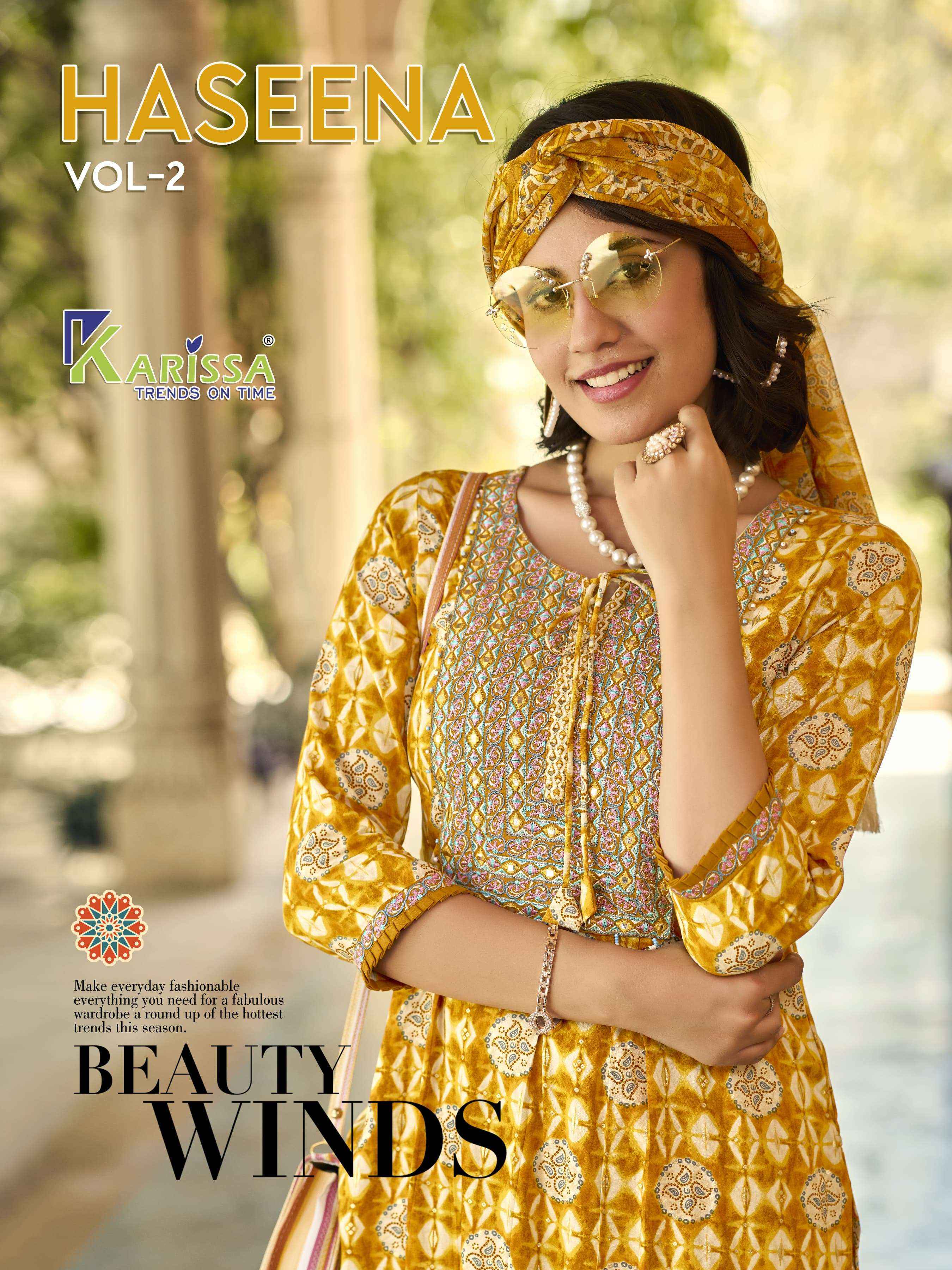 Karissa Haseena Vol 2 Rayon Kurti Combo 6 pcs Catalogue