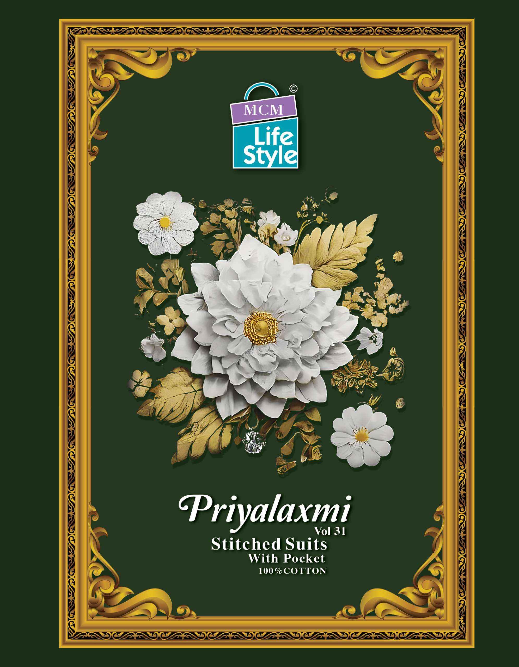 MCM Lifestyle Priyalaxmi Vol 31 Cotton Dress Material 20 pcs Catalogue