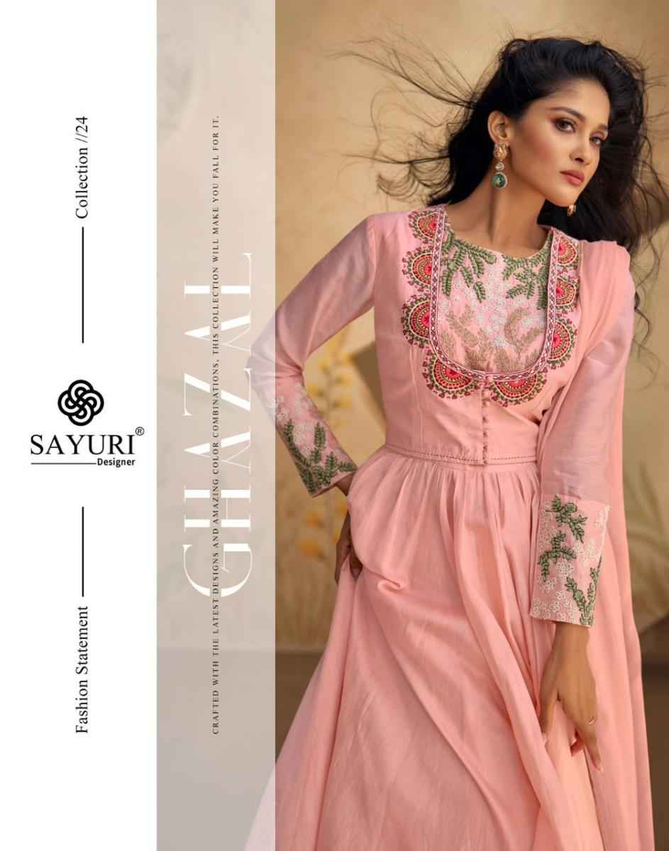 Sayuri Designer Ghazal Readymade Silk Dress 3 pcs Catalogue