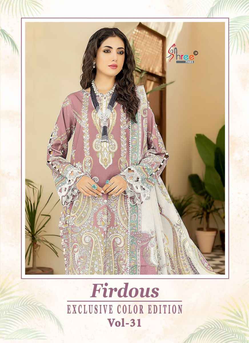 Shree Fabs Firdous Exclusive Colour Edition Vol 31 Cotton Dress Material 4 pcs Catalogue