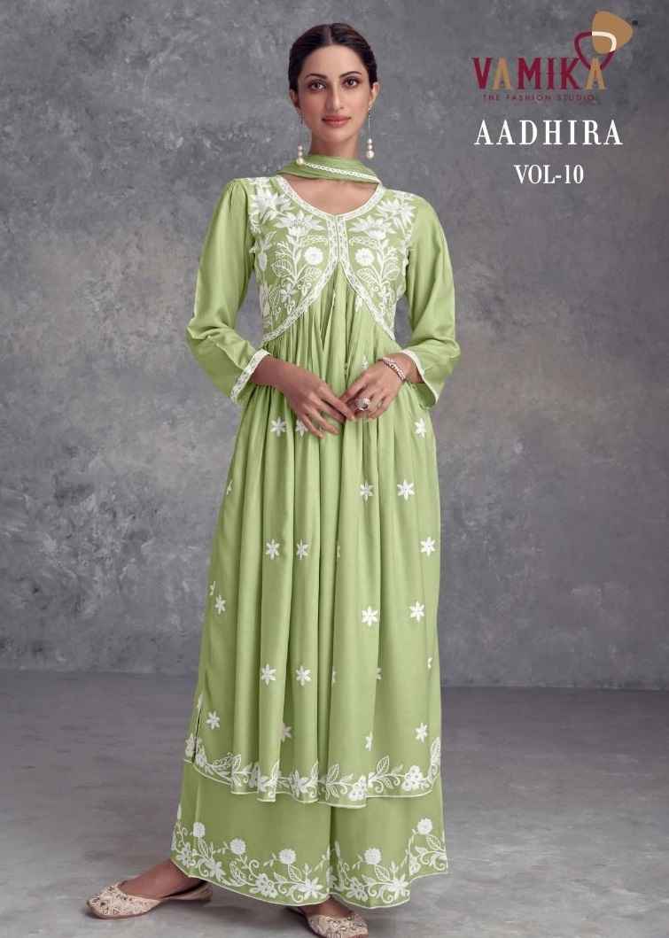 Vamika Aadhira Vol 10 Readymade Rayon Dress 5 pcs Catalogue