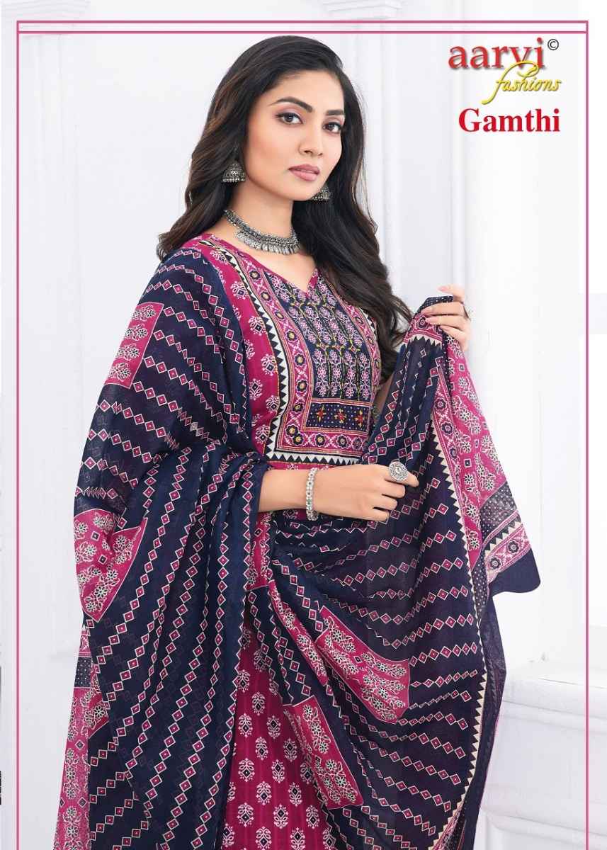 Aarvi Fashion Gamthi Vol-5 Readymade Cotton Dress 8 pcs Catalogue