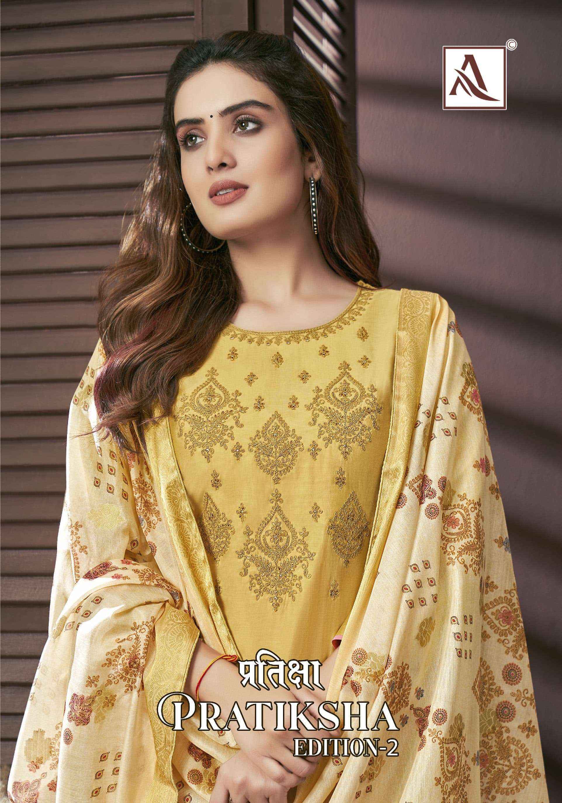 Alok Pratiksha Edition 2 Viscose Dress Material 4 pcs Catalogue