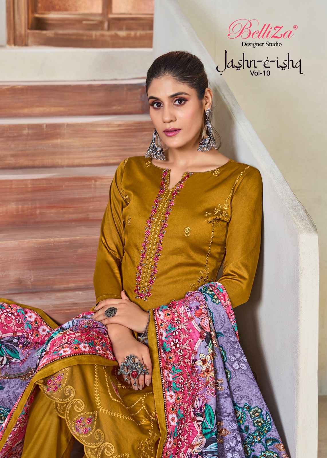 Belliza Jashn E Ishq Vol 10 Jam Cotton Dress Material 6 pcs Catalogue