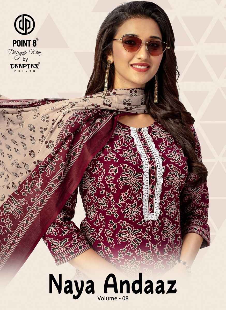 Deeptex Naya Andaaz Vol 8 Cotton Kurti Combo 10 pcs Catalogue