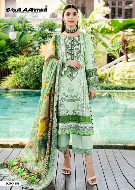 Gull Aahmed Vol 21 Cotton Dress Material 6 pcs Catalogue