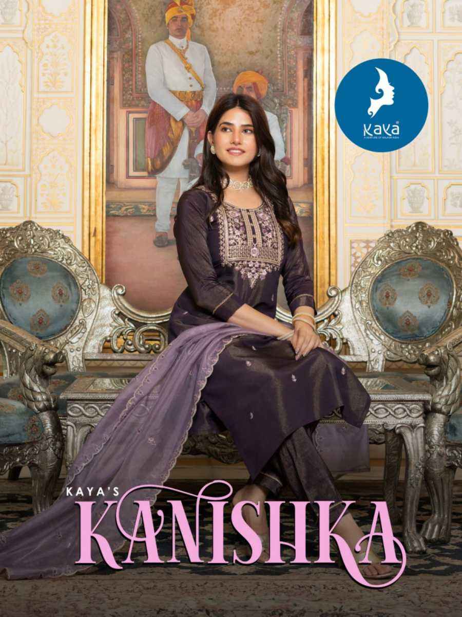 Kaya Kanishka Tissue Shimmer Kurti Combo 6 pcs Catalogue