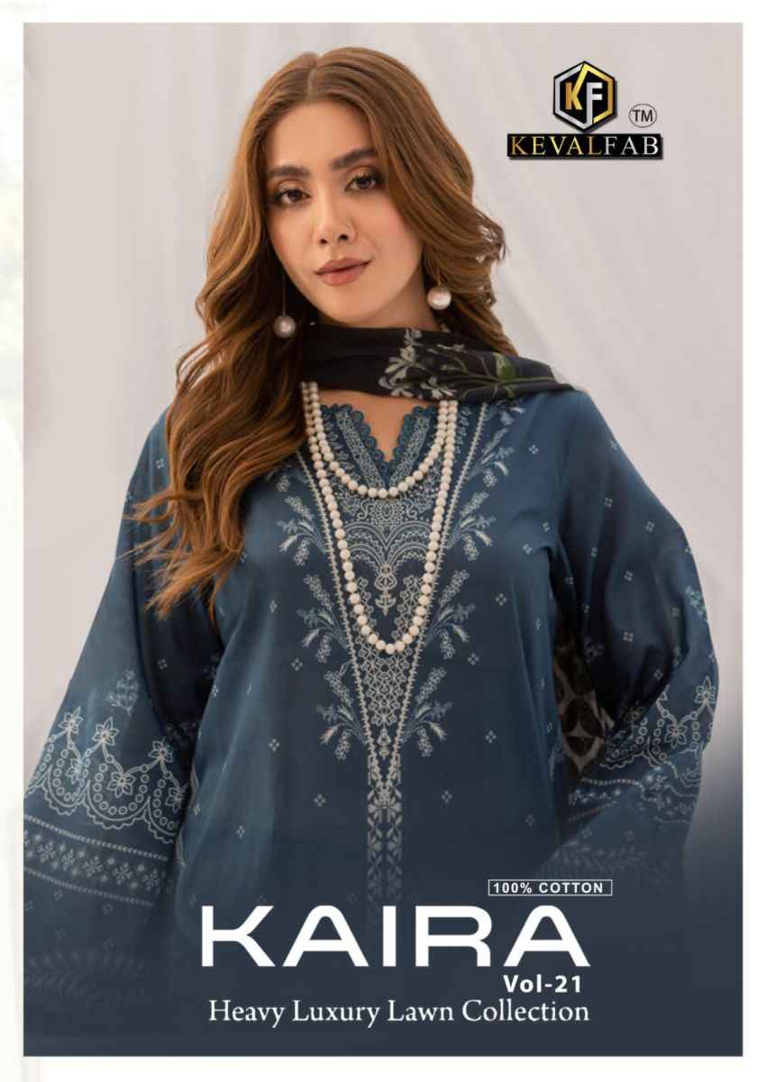 Keval Fab Kaira Vol 21 Cotton Dress Material 6 pcs Catalogue