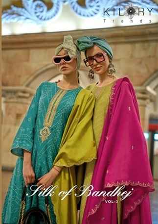 Kilory Trends Silk Of Bandhej Vol 3 Viscose Dress Material 8 Pc Catalog