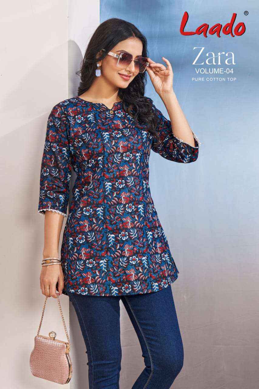 Laado Zara Vol 4 Cotton Kurti Designer Kurtis Wholesaler