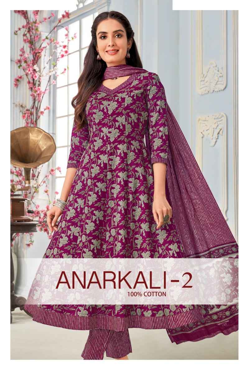 MCM Lifestyle Anarkali Vol 2 Cotton Kurti Combo 10 pcs Catalogue