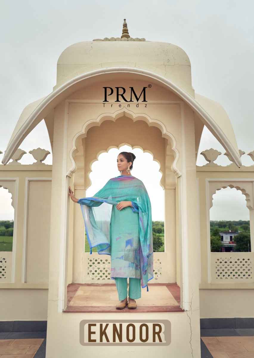 PRM Trendz Eknoor Musline Silk Dress Material 6 pcs Catalogue