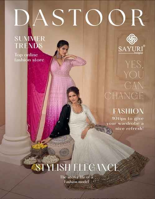 Sayuri Designer Dastoor Readymade Georgette Dress 2 pcs Catalogue