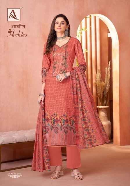 Alok Archies Camric Cotton Dress Material 8 pcs Catalogue