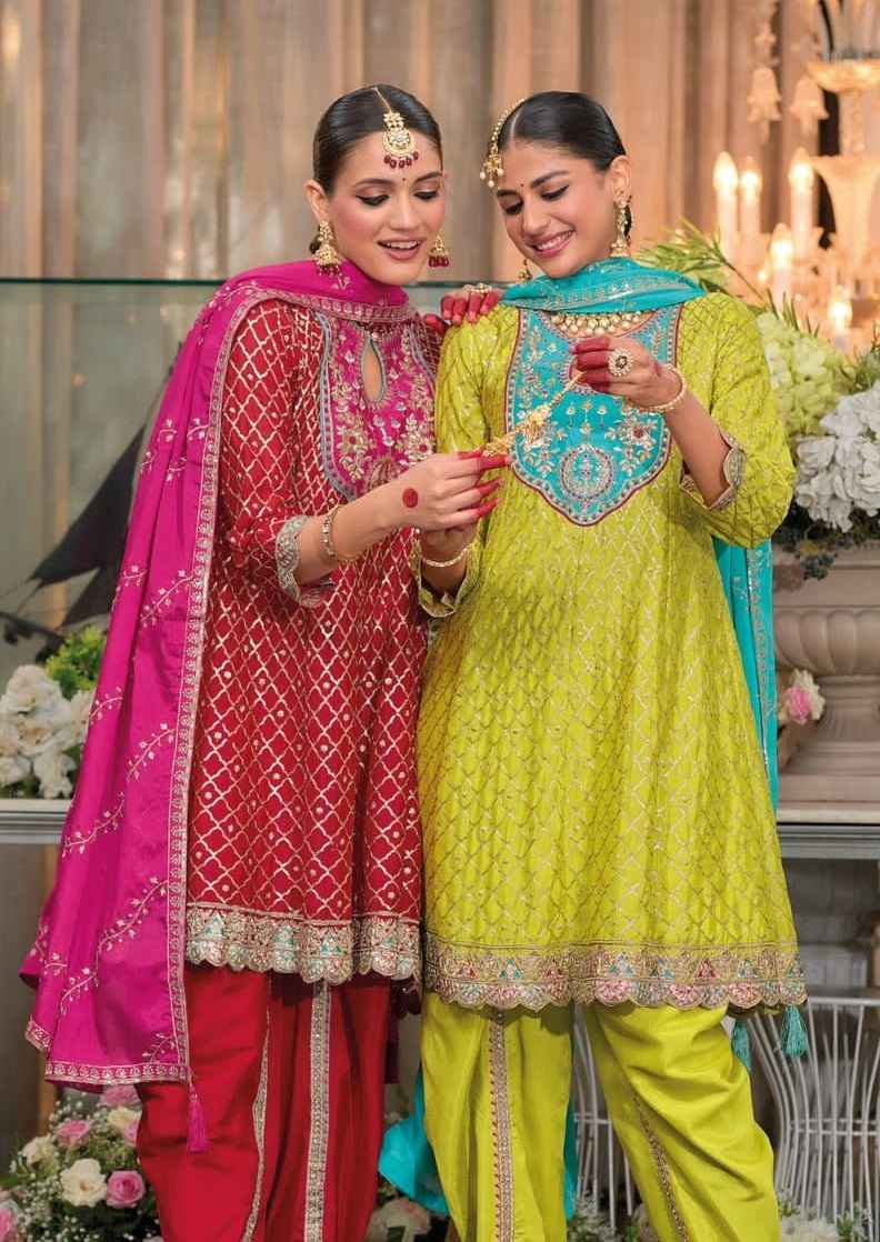 Eba Lifestyle Sajni Readymade Chinon Dress 2 pcs Catalogue