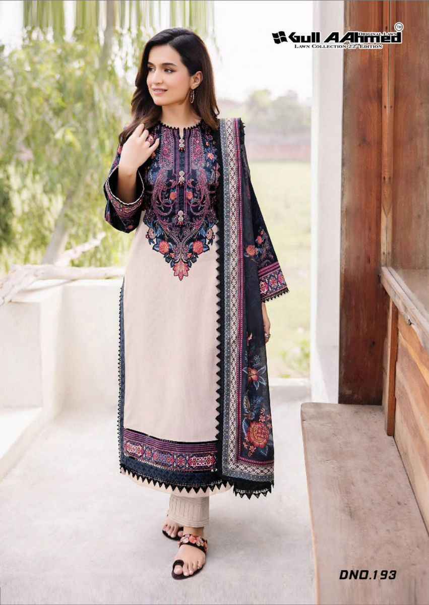 Gull Aahmed Vol 22 Cotton Dress Material 6 pcs Catalogue