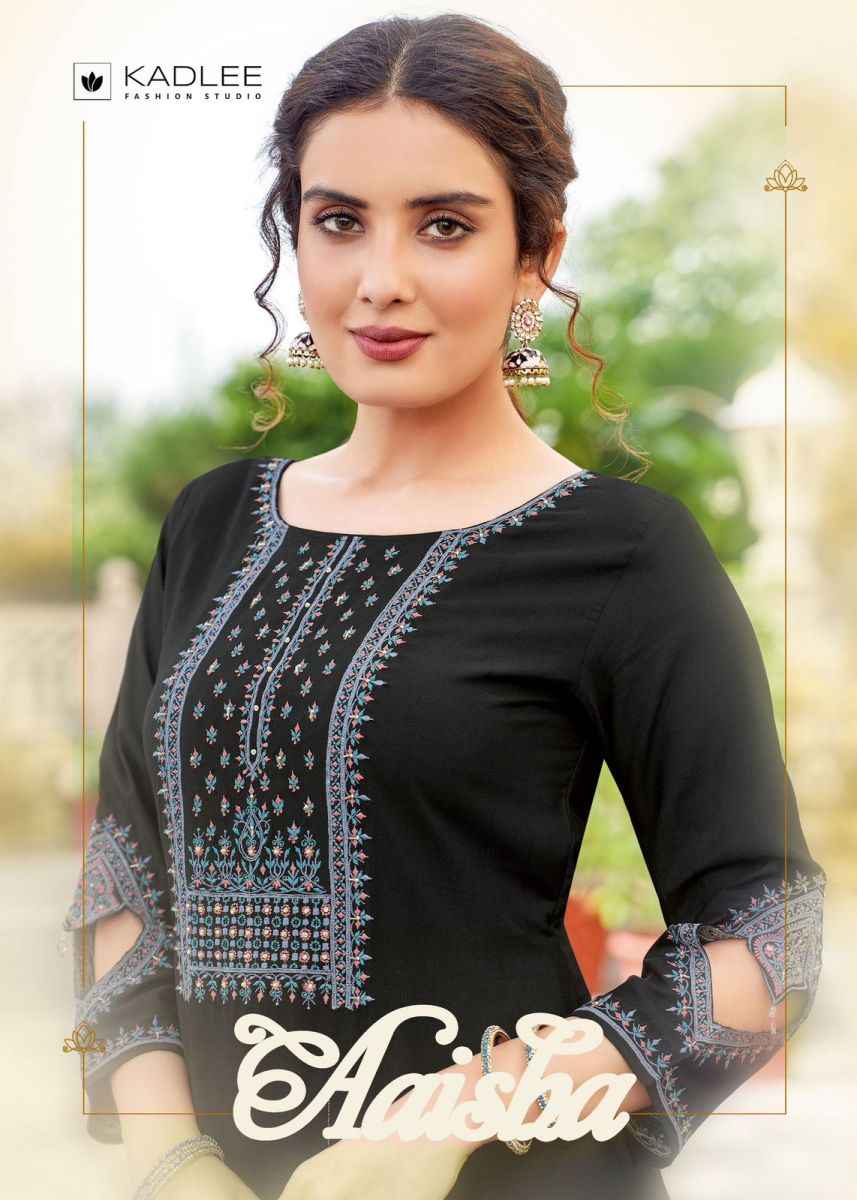 Kadlee Aaisha Rayon Kurti 4 pcs Catalogue