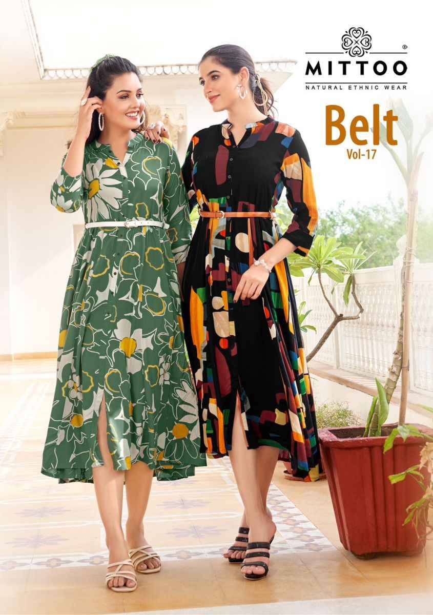 Mittoo Belt Vol 17 Rayon Kurti Online Ladies Kurtis