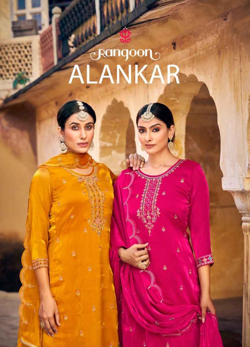 Rangoon Alankar Silk Kurti Combo 4 pcs Catalogue