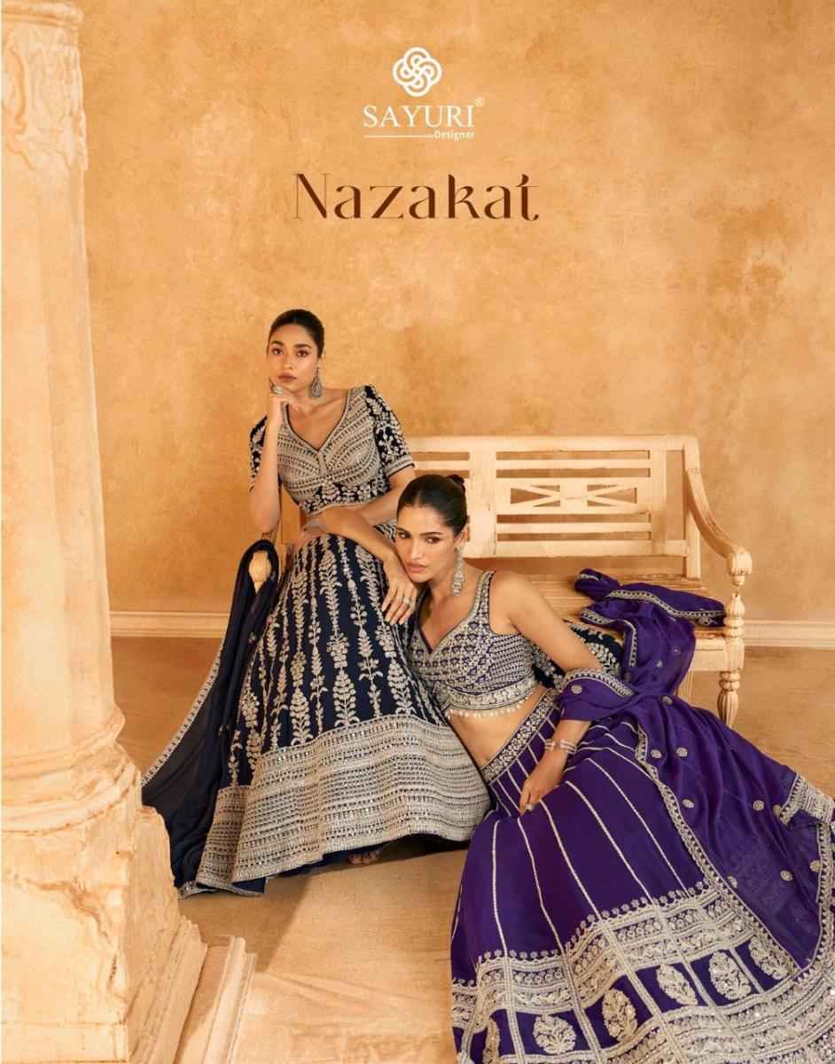 Sayuri Designer Nazakat Readymade Georgette Dress 3 pcs Catalogue