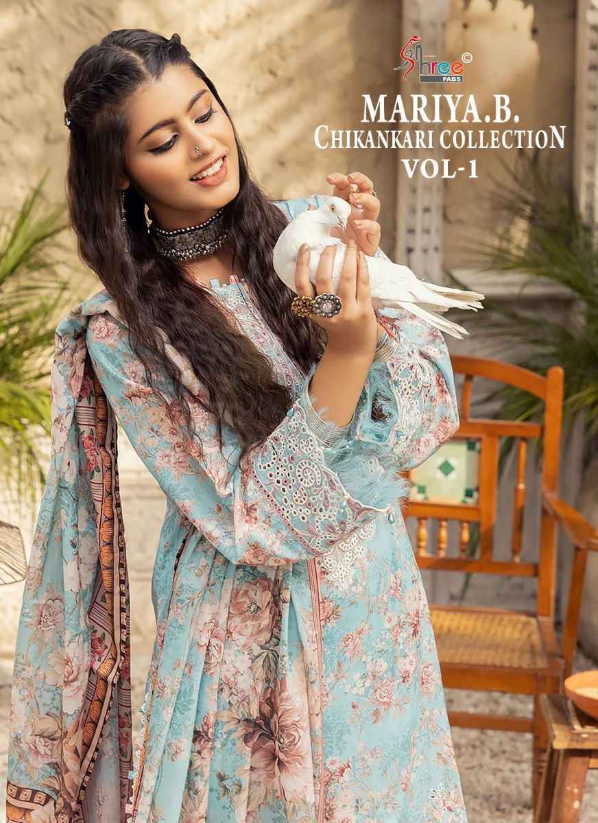 Shree Fabs Mariya B Chikankari Collection Vol 1 Cotton Dress Material 6 pcs Catalogue