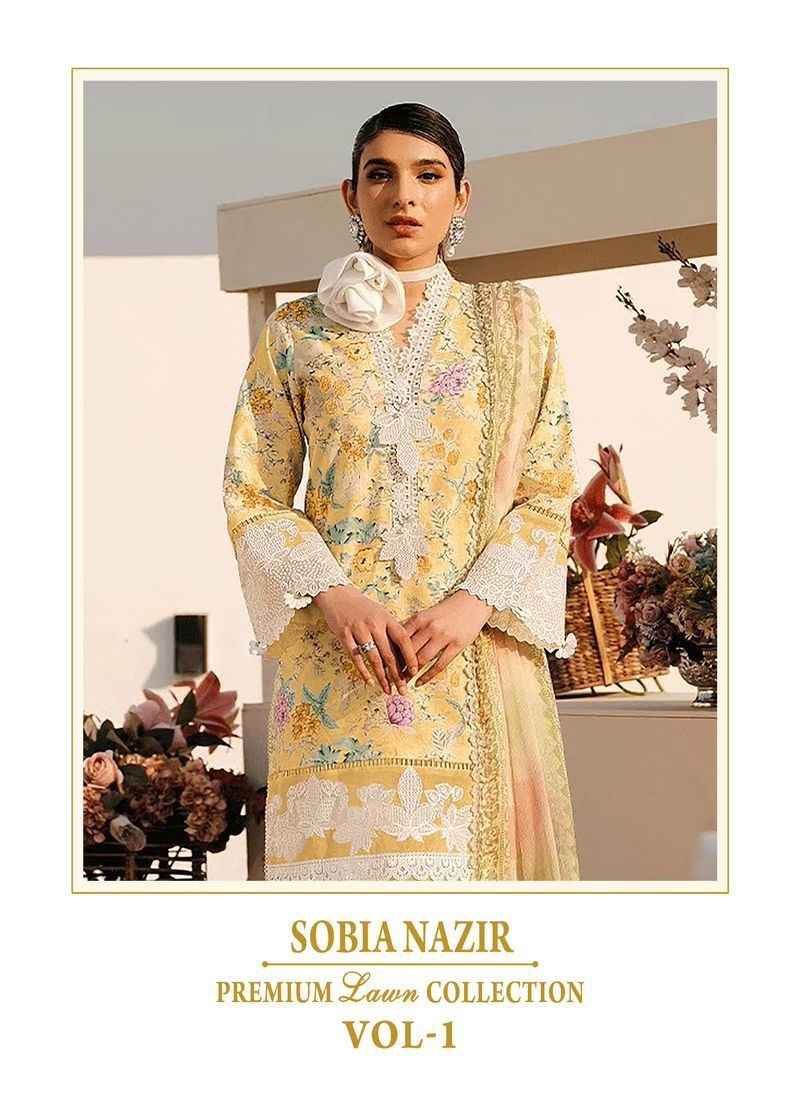 Shree Fabs Sobia Nazir Vol 1 Cotton Dress Material 6 pcs Catalogue