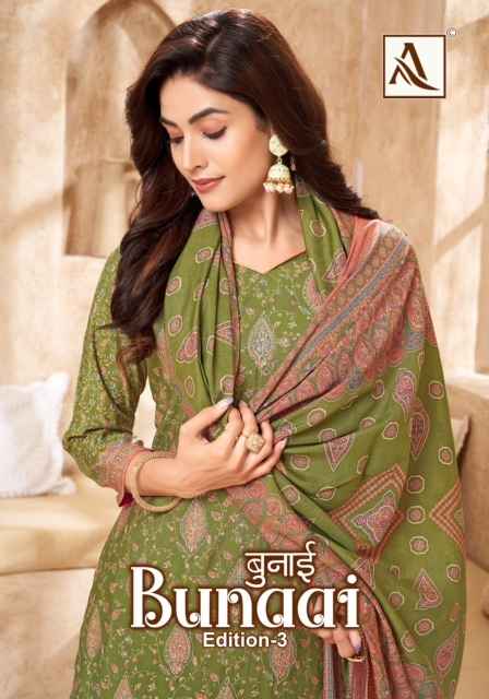 Alok Bunaai Edition 3 Viscose Dress Material 4 pcs Catalogue