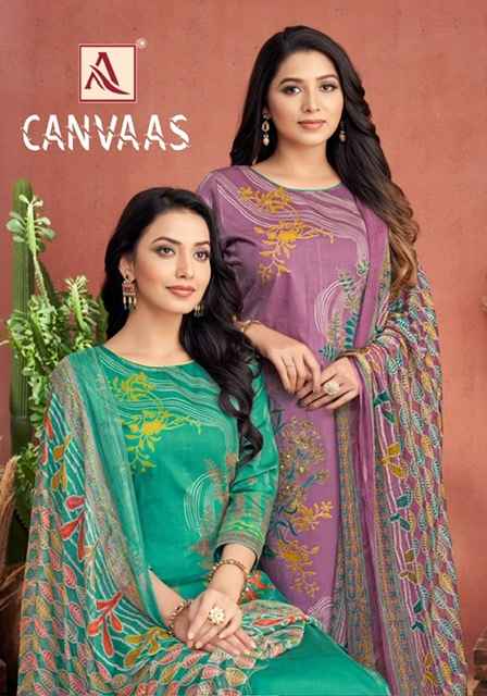 Alok Canvaas Zam Dress Material 4 pcs Catalogue